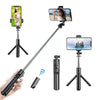 Wireless Selfie Stick Tripod Foldable Bracket Blue-tooth Remote Control Outdoor Anti-Shake Stabilizer for Cellphone Vlogging